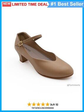 NWOT PU Leather Character Dance Shoes 1.5" Heel